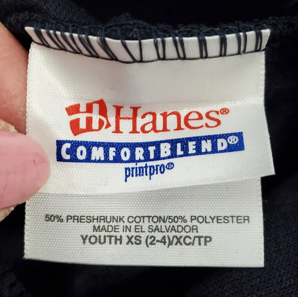 2 Hanes Youth Pullover Hoodie  Navy size XS